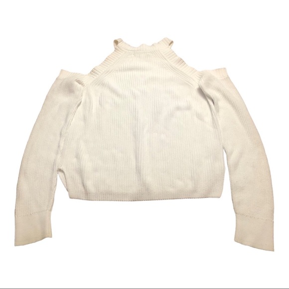 Rag & Bone Dana Cold Shoulder White Sweater Size Pre-Loved - Picture 5 of 15